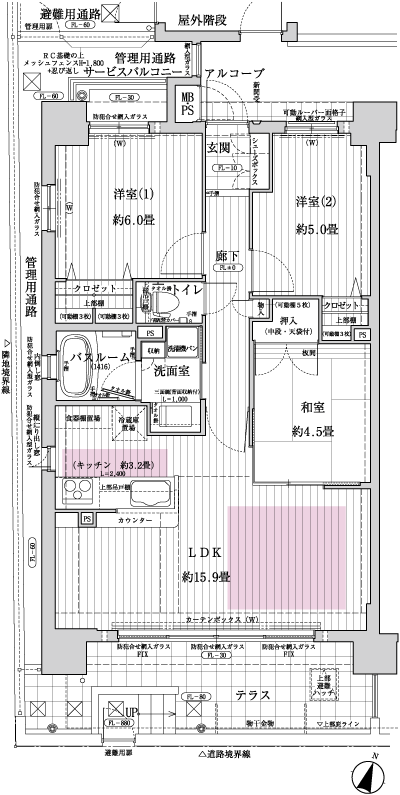 Floor: 3LDK, occupied area: 67.98 sq m, Price: 30.3 million yen