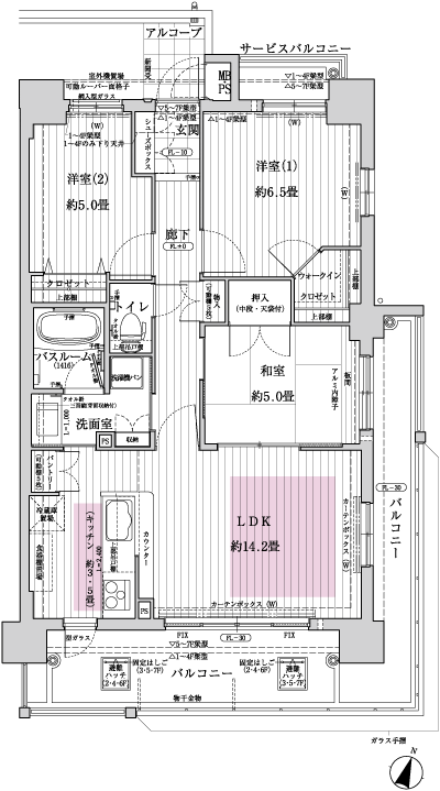 Floor: 3LDK, occupied area: 70.04 sq m, Price: 33,700,000 yen ・ 36 million yen