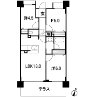 Floor: 2LDK + F, the area occupied: 60.17 sq m, Price: 25.8 million yen