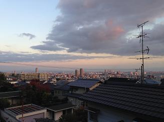 View photos from the dwelling unit. Kobe skyline at dusk
