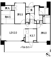 Floor: 3LDK, occupied area: 70.84 sq m, Price: 55,980,000 yen