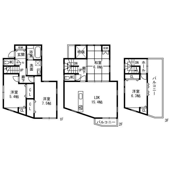 Floor plan. 39,800,000 yen, 4LDK, Land area 78.08 sq m , Building area 108.91 sq m