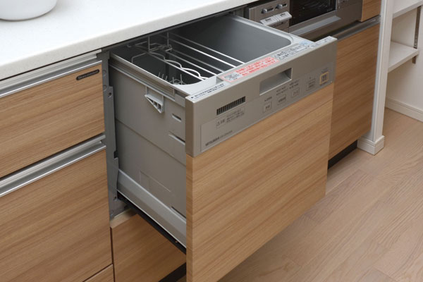 Kitchen.  [Dishwasher] Functional slide open type. Tableware can collectively cleaning at a time to reduce the burden of household chores in the large capacity (same specifications)