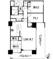 Floor: 2LDK + F, the area occupied: 75.8 sq m, Price: TBD