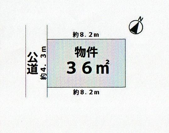 Compartment figure. Land price 10.4 million yen, Land area 36 sq m