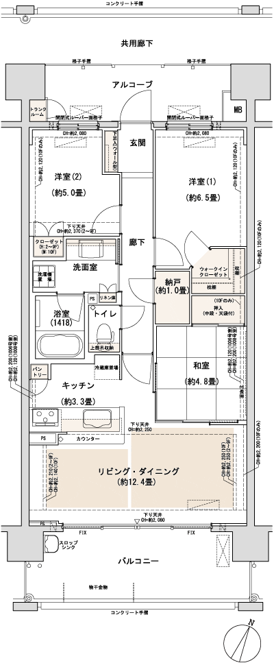 Floor: 3LDK, occupied area: 74.49 sq m, Price: 33,881,244 yen