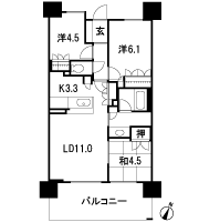 Floor: 3LDK, the area occupied: 65.2 sq m, Price: 31,840,205 yen