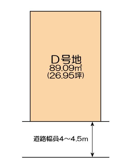 Compartment figure. Land price 31,800,000 yen, Land area 89.09 sq m