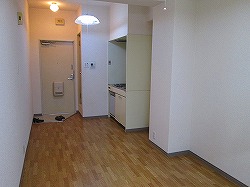 Living and room. There is also a refrigerator yard.