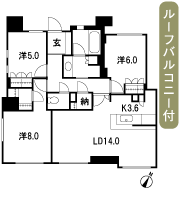 Floor: 3LDK, occupied area: 85.23 sq m, price: 72 million yen