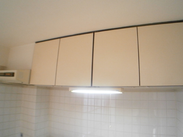 Kitchen. Shelf of a kitchen top