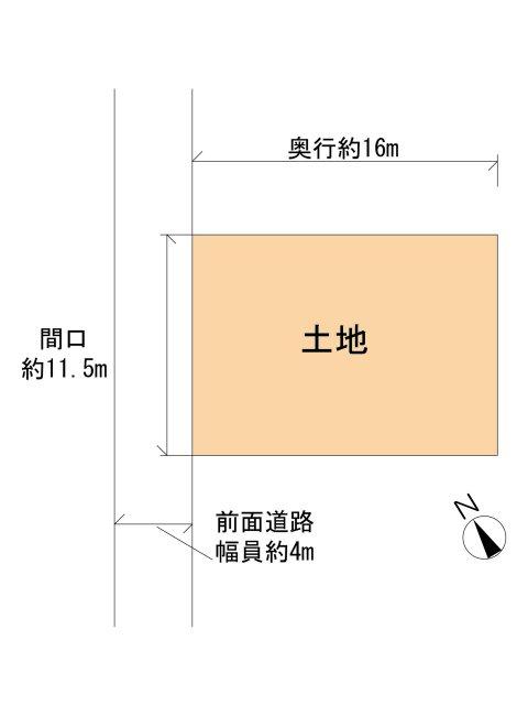 Compartment figure. Land price 13.8 million yen, Land area 181 sq m