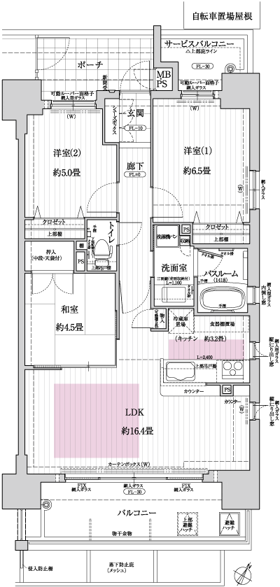 Floor: 3LDK, occupied area: 70.12 sq m, Price: 35.3 million yen