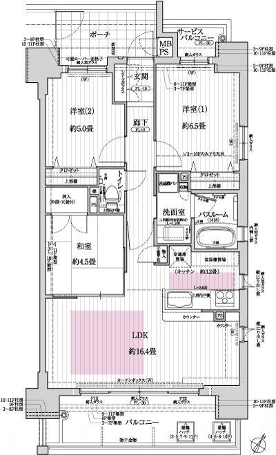 Floor: 3LDK, occupied area: 70.12 sq m, Price: 36,200,000 yen ~ 40,100,000 yen