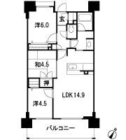 Floor: 3LDK, occupied area: 65.53 sq m, Price: 29,800,000 yen ~ 34,800,000 yen
