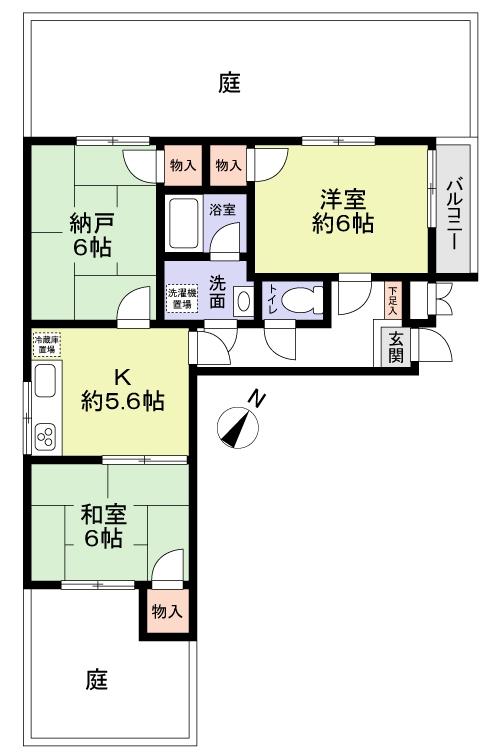 Floor plan. 2K + S (storeroom), Price 13.5 million yen, Occupied area 52.17 sq m floor plan