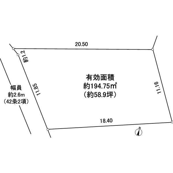 Compartment figure. Land price 10 million yen, Land area 220.75 sq m