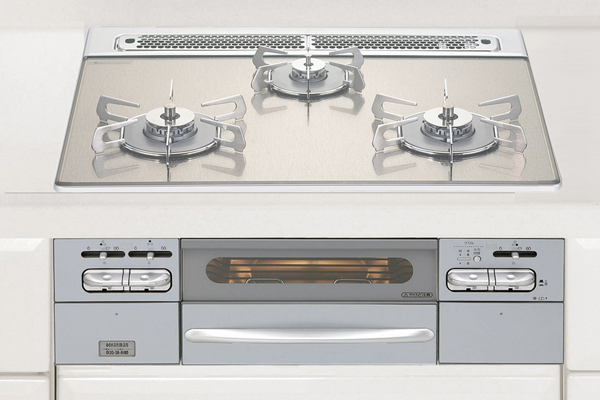 Kitchen.  [Multi-function design glass top stove] Care easy, Operability ・ Glass top stove, which was stuck to the design of the, Fine-tuning, such as functional aspects of firepower was also enhanced, Luxury grade has been adopted (same specifications)
