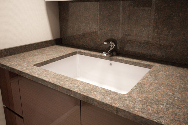 Bathing-wash room.  [Natural granite top plate] The top plate, Adopt a beautiful natural granite. Has been tailored to the space to feel sophisticated impression quality (same specifications)