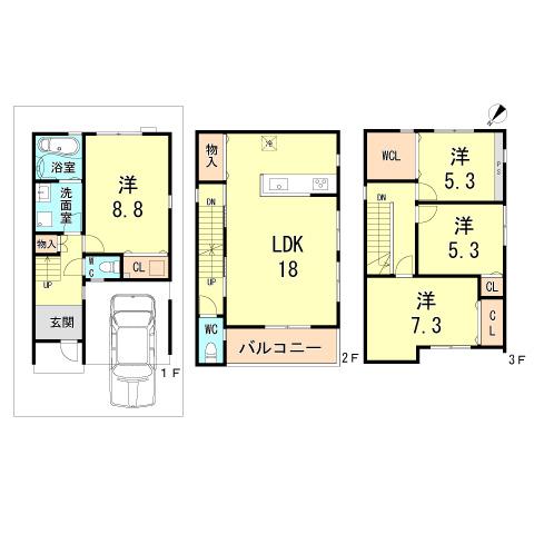 Floor plan. 31,800,000 yen, 4LDK, Land area 70.51 sq m , Building area 111.46 sq m