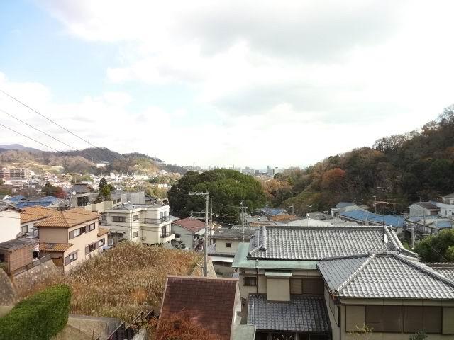 View photos from the dwelling unit. Is the view from the second floor balcony. Lush living environment. Daylighting ・ ventilation ・ View is good.