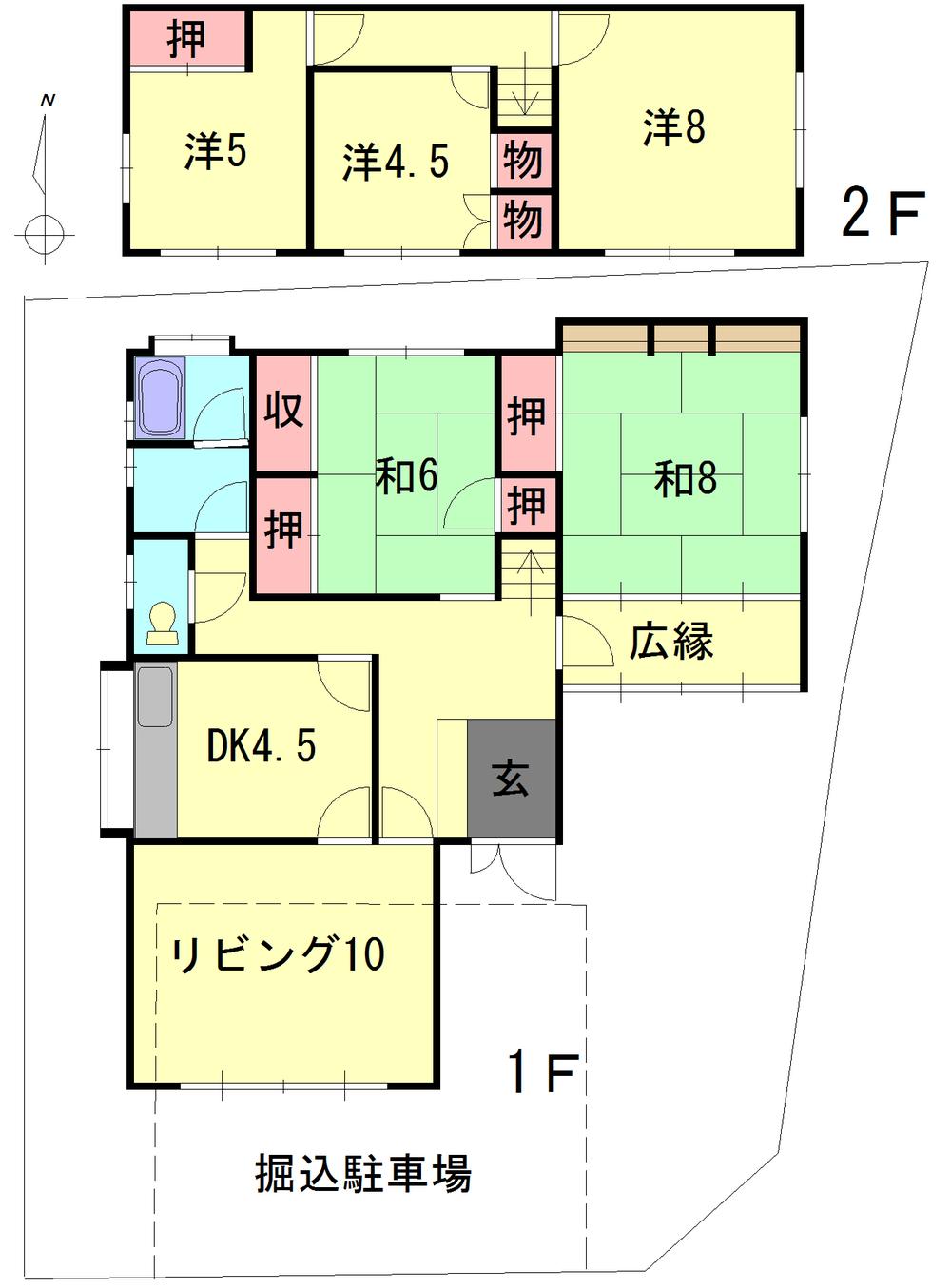 Floor plan. 16.8 million yen, 5LDK, Land area 295.72 sq m , Building area 118.15 sq m