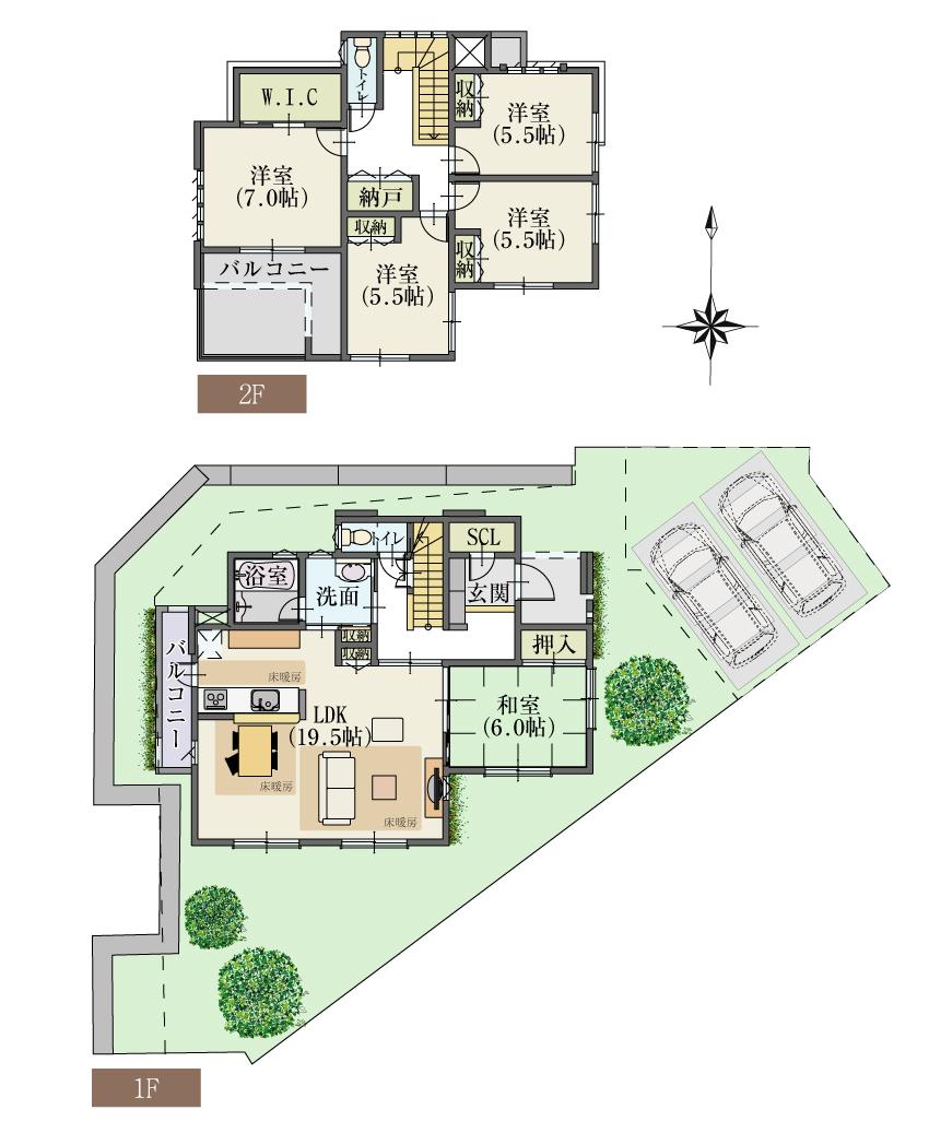 Floor plan. Cityscape Rendering CG image. 