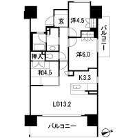 Floor: 3LDK, occupied area: 69.94 sq m, Price: 30.6 million yen