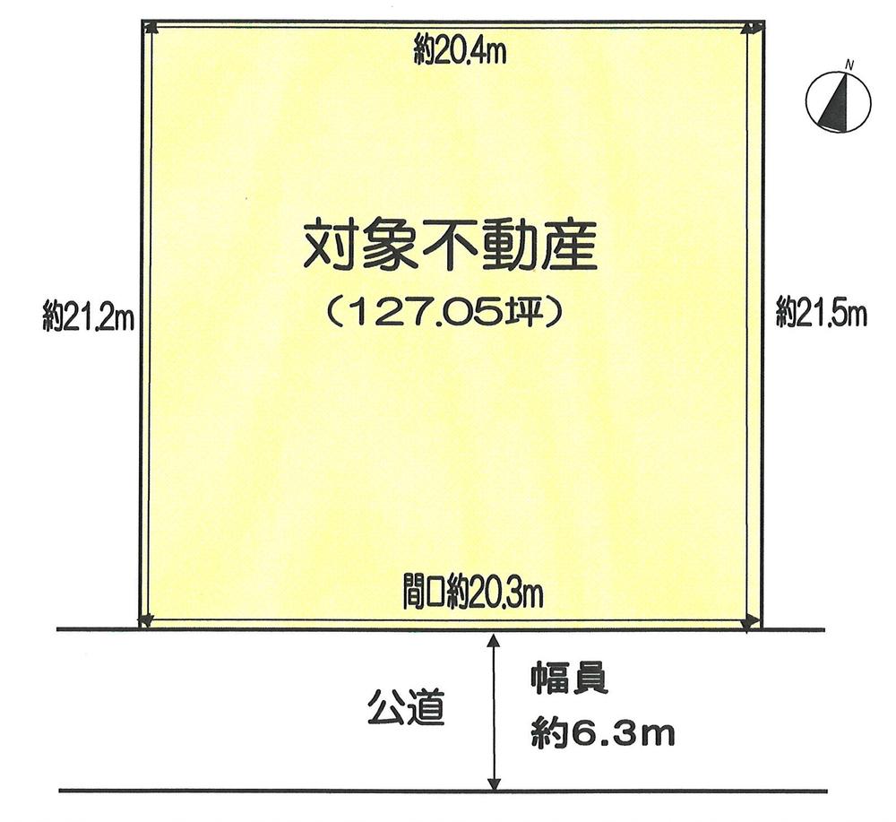 Compartment figure. Land price 59,800,000 yen, Land area 420.02 sq m