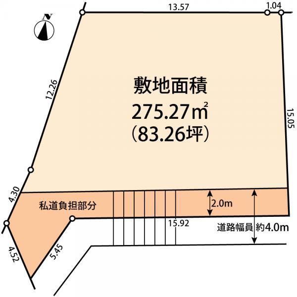 Compartment figure. Land price 25 million yen, Land area 219.93 sq m
