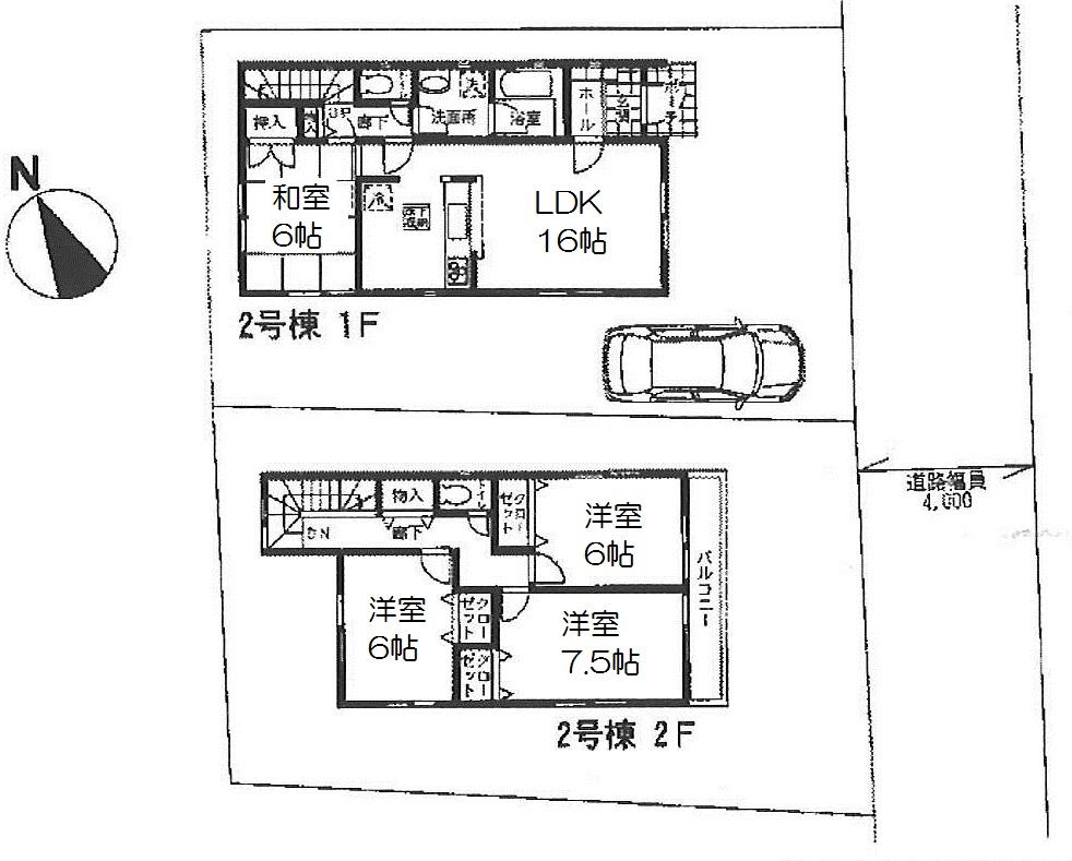 Floor plan. (No. 2 locations), Price 25,900,000 yen, 4LDK, Land area 132.17 sq m , Building area 98.82 sq m