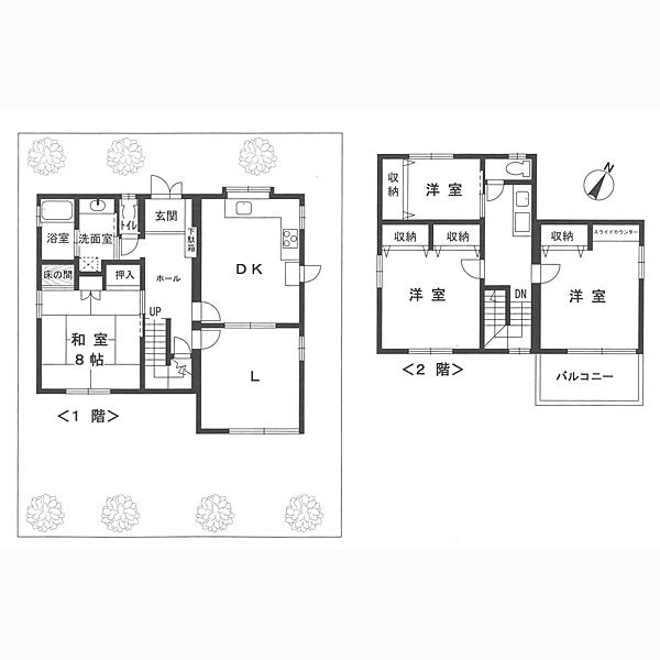 Floor plan. 37,800,000 yen, 4LDK, Land area 228.35 sq m , Building area 123.21 sq m