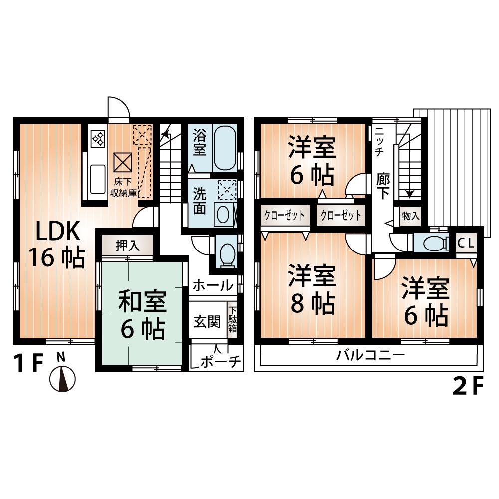 Floor plan. (No. 25 locations), Price 25,800,000 yen, 4LDK, Land area 150.39 sq m , Building area 99.63 sq m