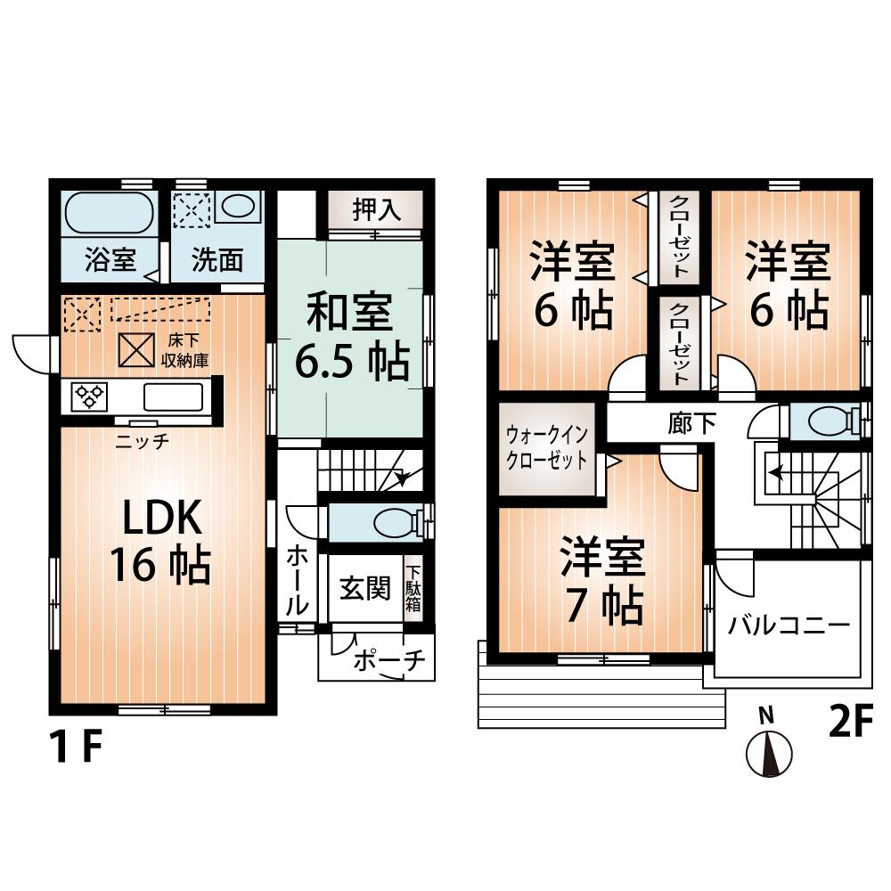Floor plan. (No. 27 locations), Price 25,800,000 yen, 4LDK, Land area 151.37 sq m , Building area 99.22 sq m