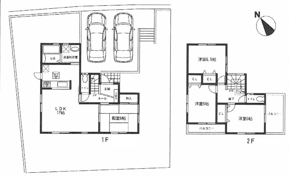Floor plan. 25,800,000 yen, 4LDK, Land area 203.32 sq m , Building area 95.58 sq m