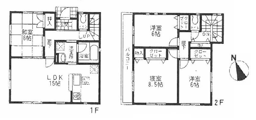Floor plan. (1 Building), Price 21,800,000 yen, 4LDK, Land area 131.4 sq m , Building area 97.6 sq m