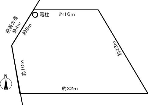 Compartment figure. Land price 38 million yen, Land area 506 sq m