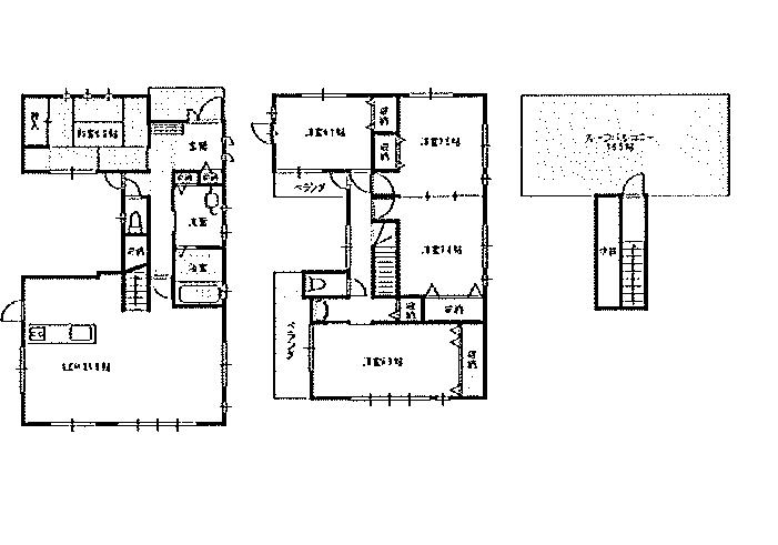 Floor plan. 37,800,000 yen, 5LDK, Land area 196.84 sq m , Building area 120.79 sq m