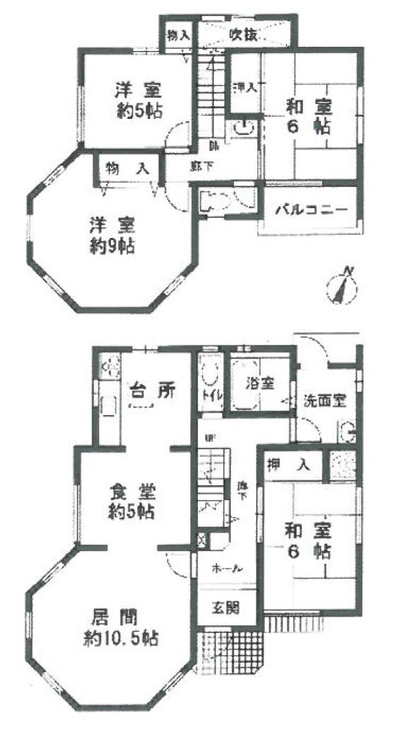Floor plan. 34,800,000 yen, 4LDK, Land area 198.89 sq m , Building area 112.81 sq m