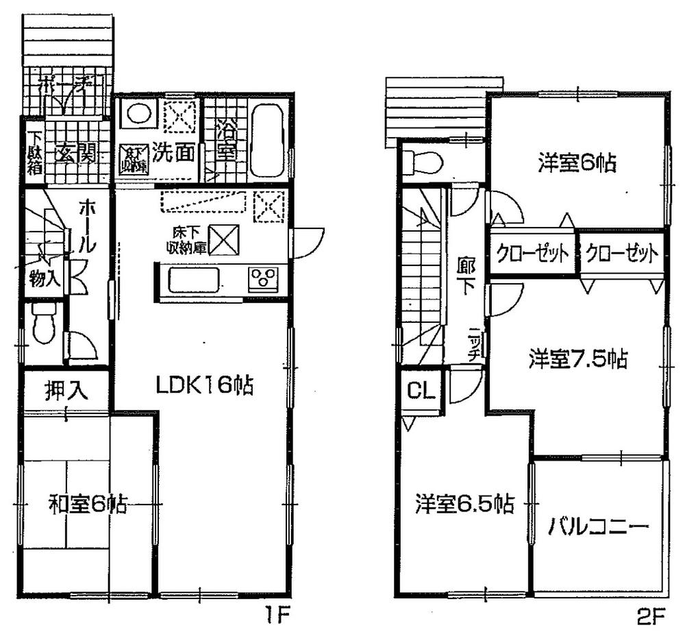 Floor plan. 24,900,000 yen, 4LDK, Land area 125.94 sq m , Building area 96.96 sq m