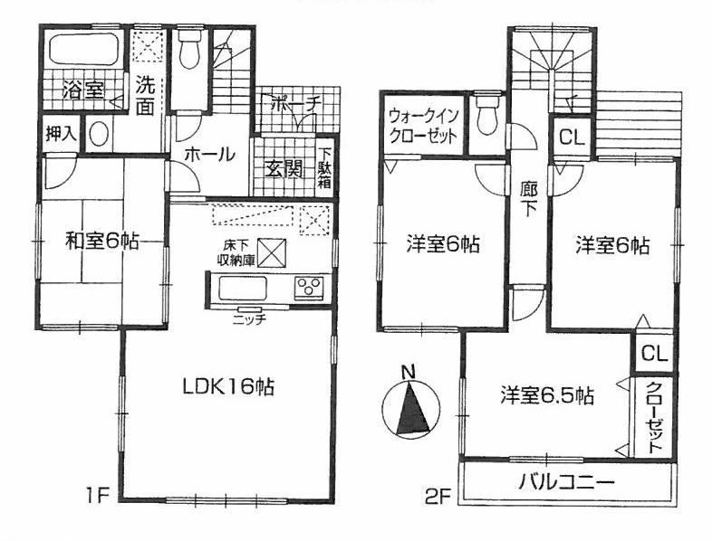 Floor plan. (No. 2 locations), Price 23.8 million yen, 4LDK, Land area 166.1 sq m , Building area 94.77 sq m