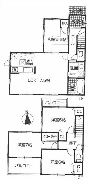Floor plan. (No. 8 locations), Price 21,800,000 yen, 4LDK, Land area 152.64 sq m , Building area 95.58 sq m