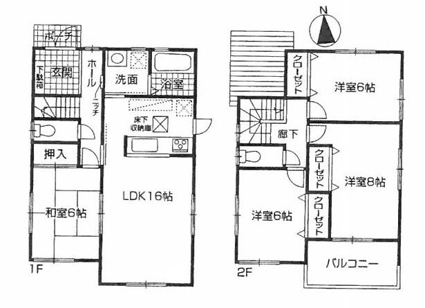 Floor plan. (No. 19 locations), Price 24,800,000 yen, 4LDK, Land area 151.62 sq m , Building area 98.82 sq m