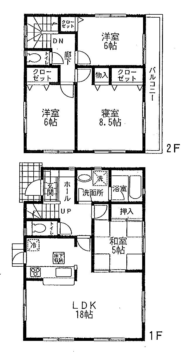 Floor plan. (3 Building), Price 22,800,000 yen, 4LDK, Land area 131.42 sq m , Building area 99.63 sq m