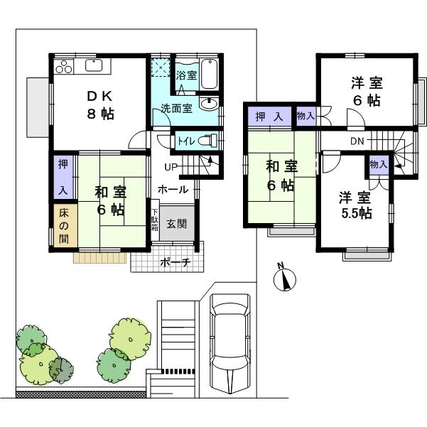Floor plan. 14.8 million yen, 4DK, Land area 133.06 sq m , Building area 83.02 sq m