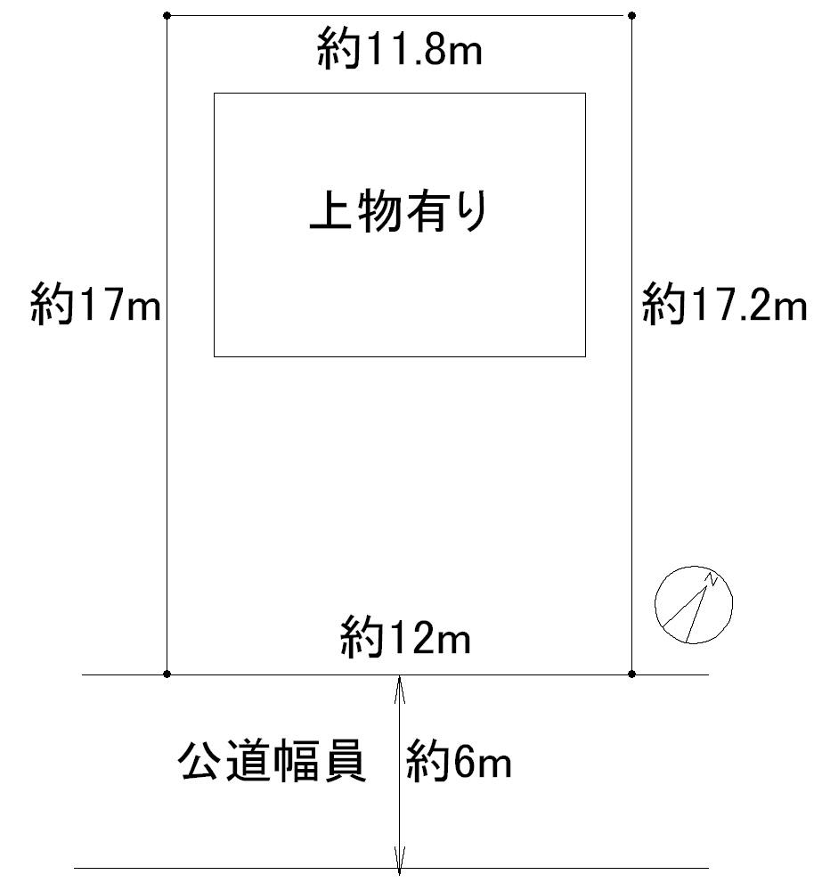 Compartment figure. Land price 4.8 million yen, Land area 205.22 sq m