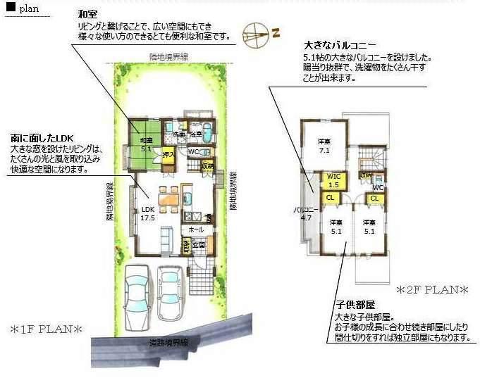 Floor plan. 27.6 million yen, 4LDK, Land area 147.79 sq m , Building area 97.29 sq m floor plan