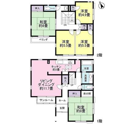 Floor plan. Floor plan of 5LDK