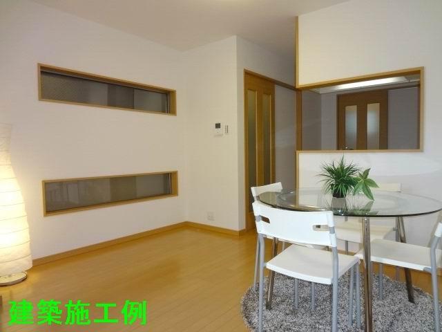 Living. Second floor dining. It is a popular face-to-face kitchen to wife. Building Construction example. 