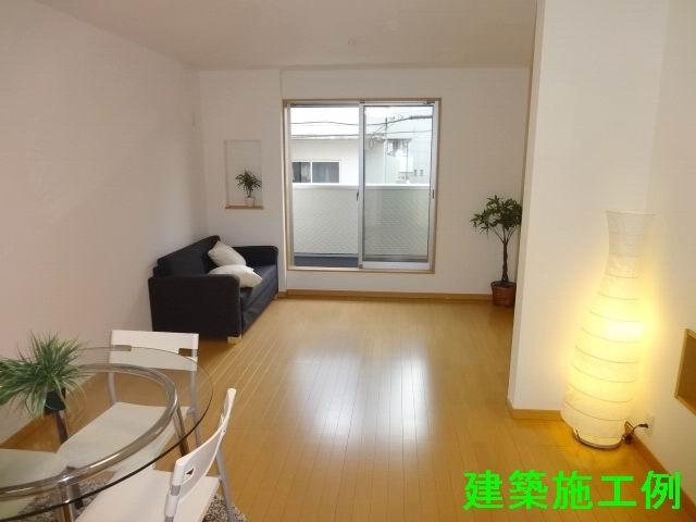 Living. Second floor living room. LDK16.7 Pledge of leeway. South balcony. Building Construction example. 